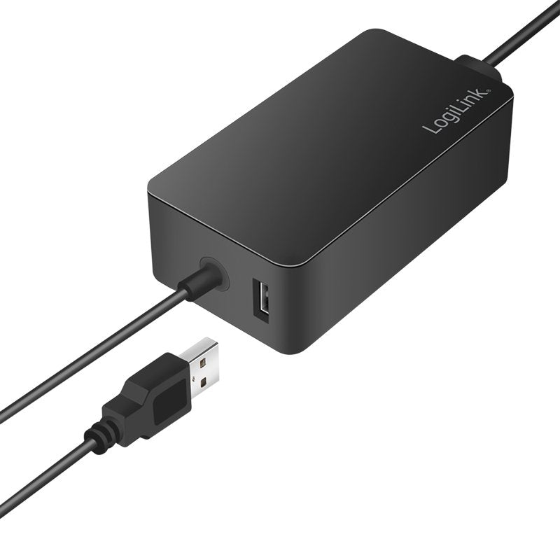 Cargador Portatil 65w 1 Puert. Usb + Especial Y Compatible Con Microsoft Surface Cable De 1.50m Logilink