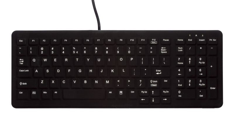 EAN 7061114651093 - Active Key AK-CB7000F teclado Oficina USB QWERTZ Alemán Negro imagen 1