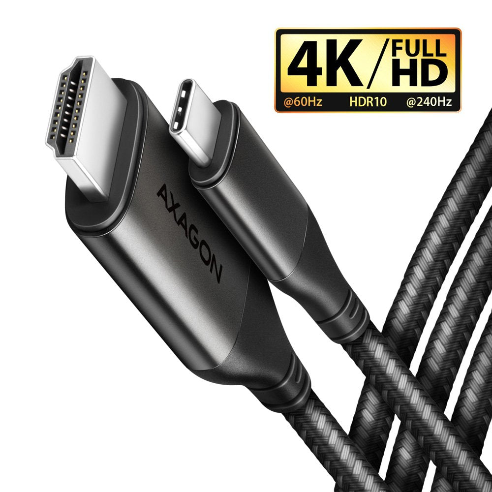 EAN 8595247907158 - Axagon RVC-HI2MC adaptador de cable de vídeo 1,8 m USB Tipo C HDMI Negro imagen 2