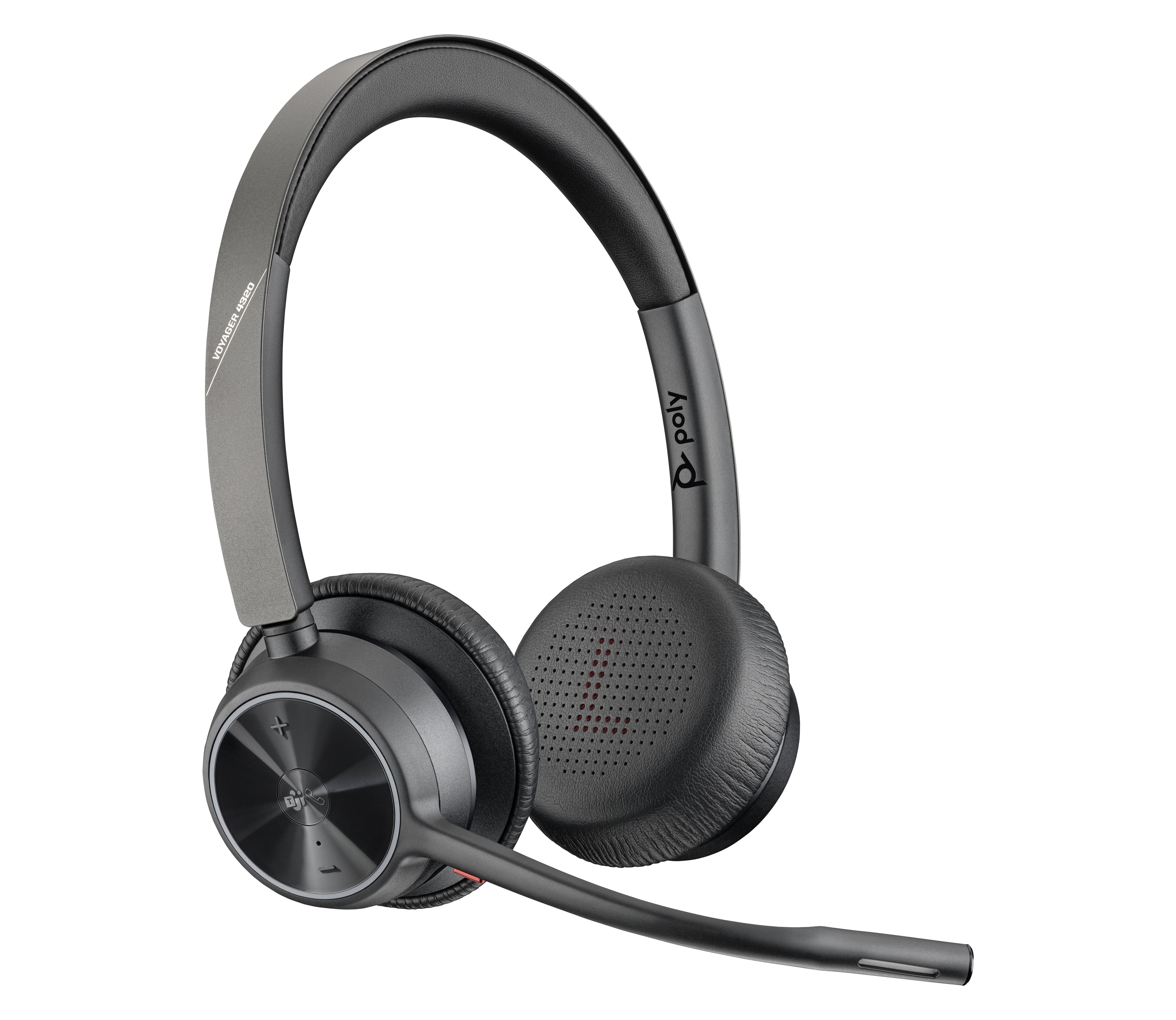 Poly Voyager 4320-M Microsoft Teams Certified Headset With Charge Stand