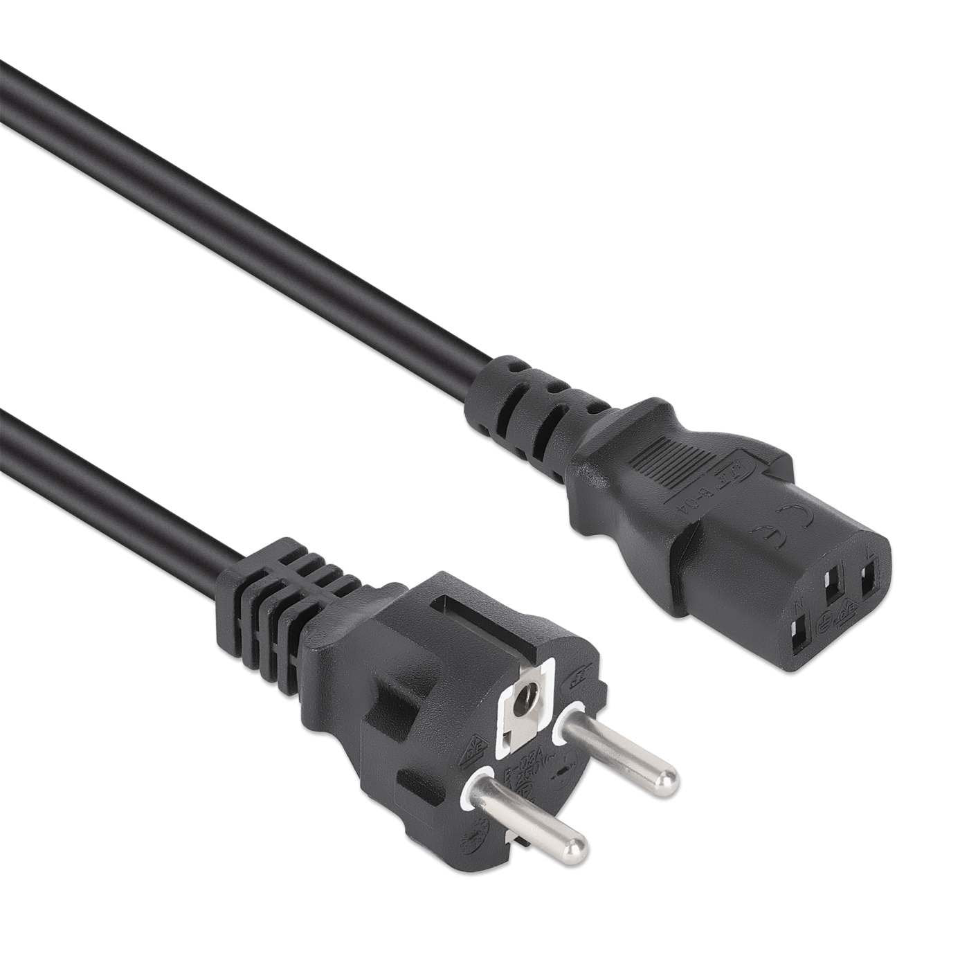 Manhattan Cable De Alimentacion C13 A Schutzkontakt 1m Negro