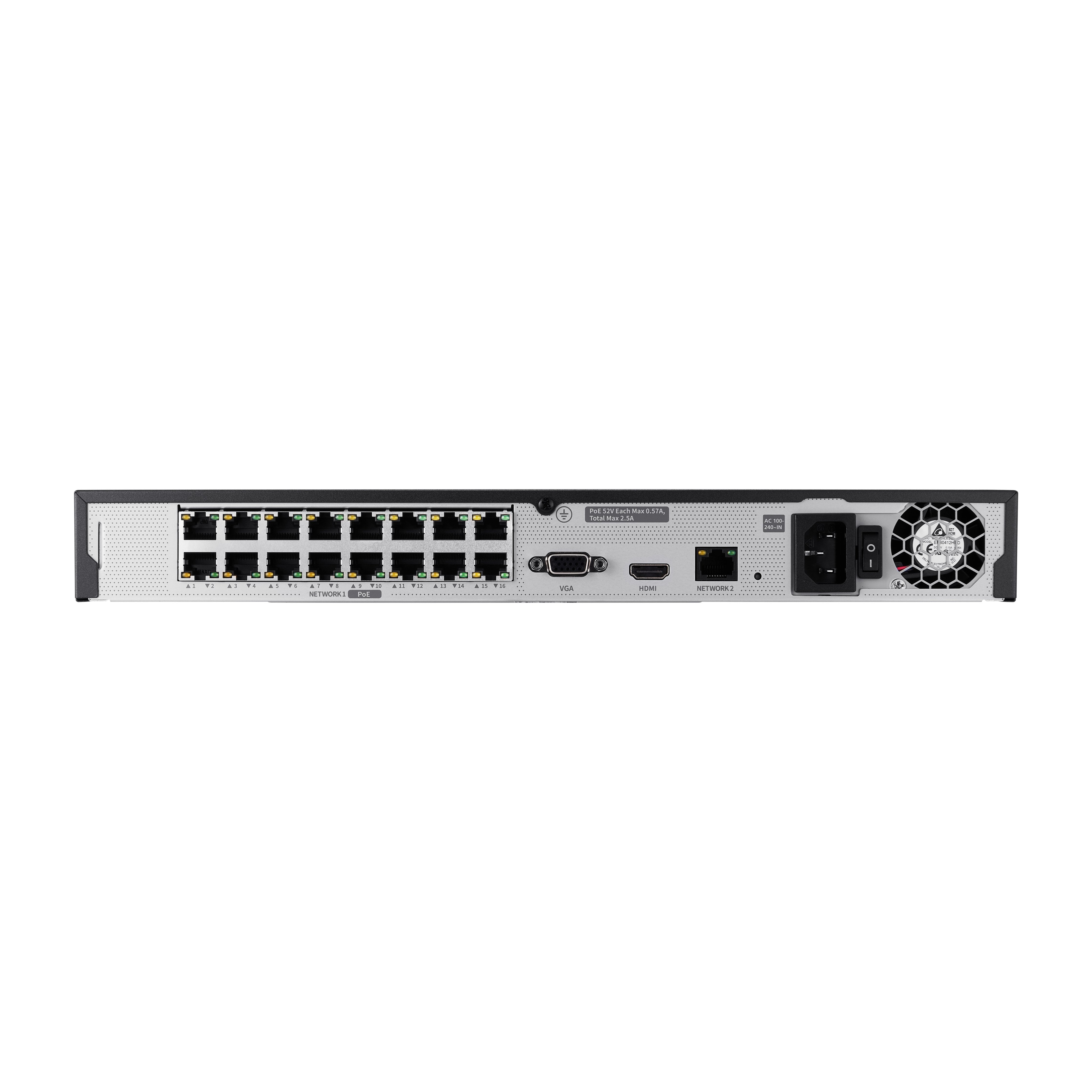 EAN 8801089228413 - Hanwha ARN-1610S Grabadore de vídeo en red (NVR) Negro imagen 5