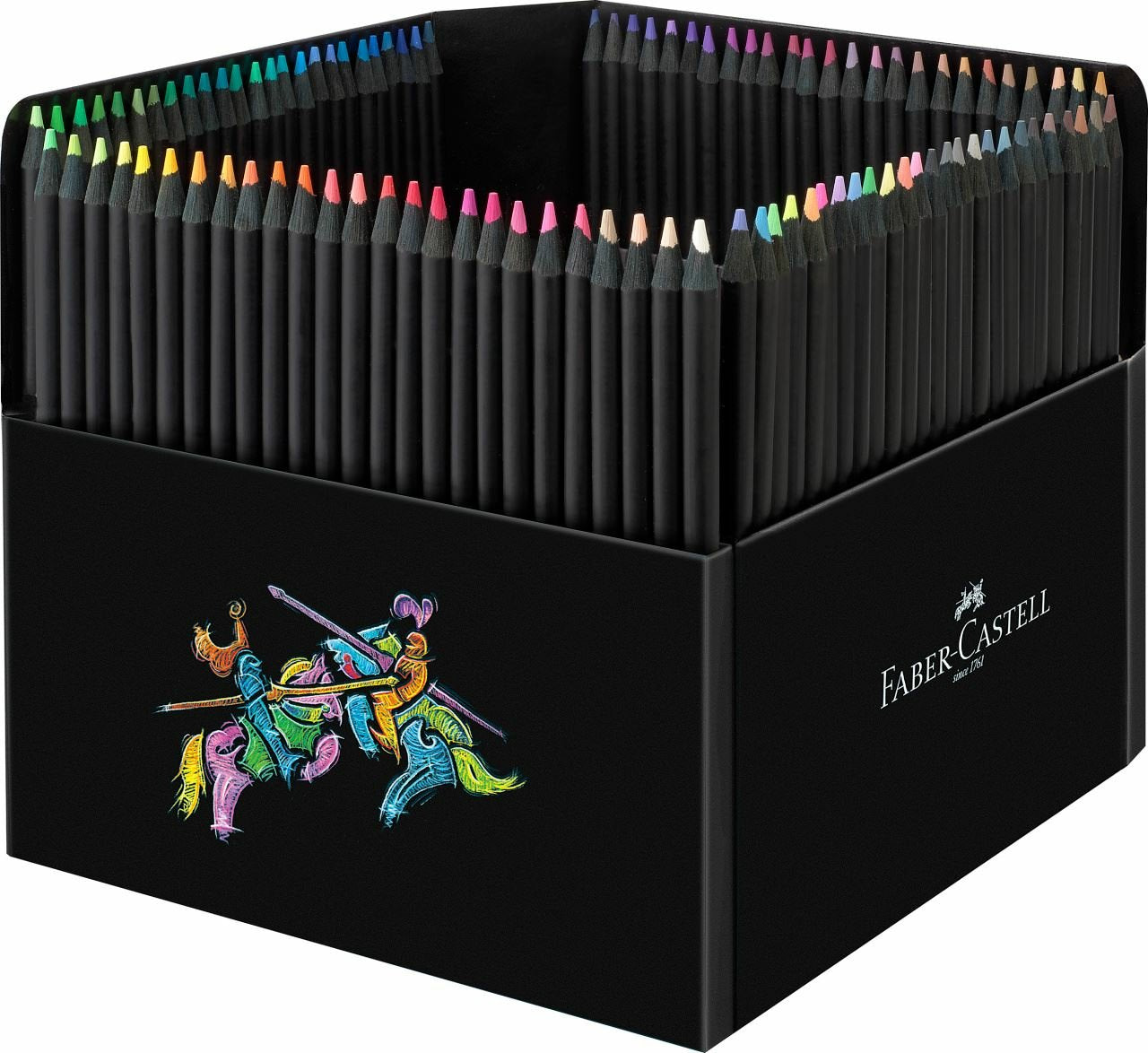 Faber Castell Black Edition Estuche Carton Con Soporte 100 Lapices De Colores
