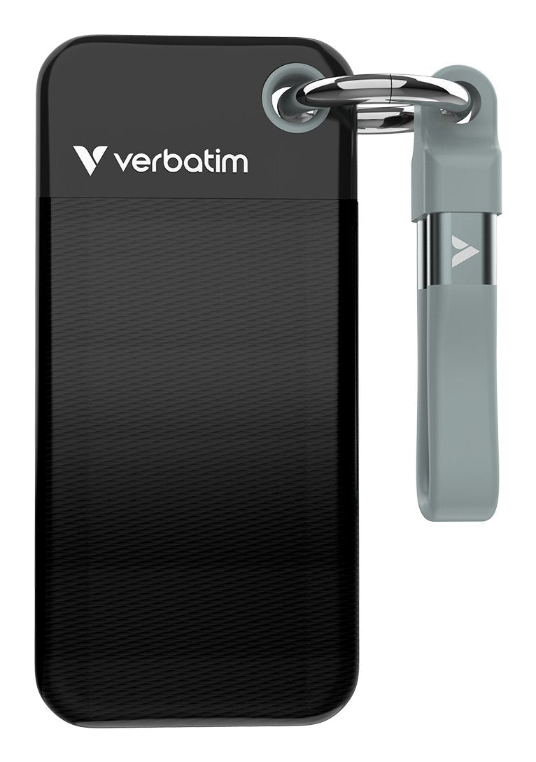 Verbatim Pocket Ssd 1 Tb Usb Tipo C 3.2 Gen 2 (3.1 Gen 2) Negro, Gris