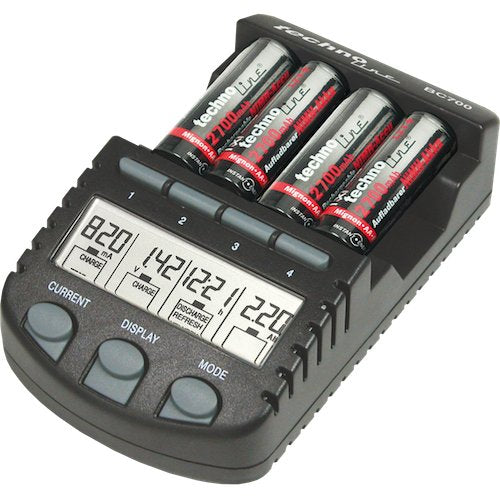 Technoline Bc 700 Cargador Para Pilas Aaa / Aa