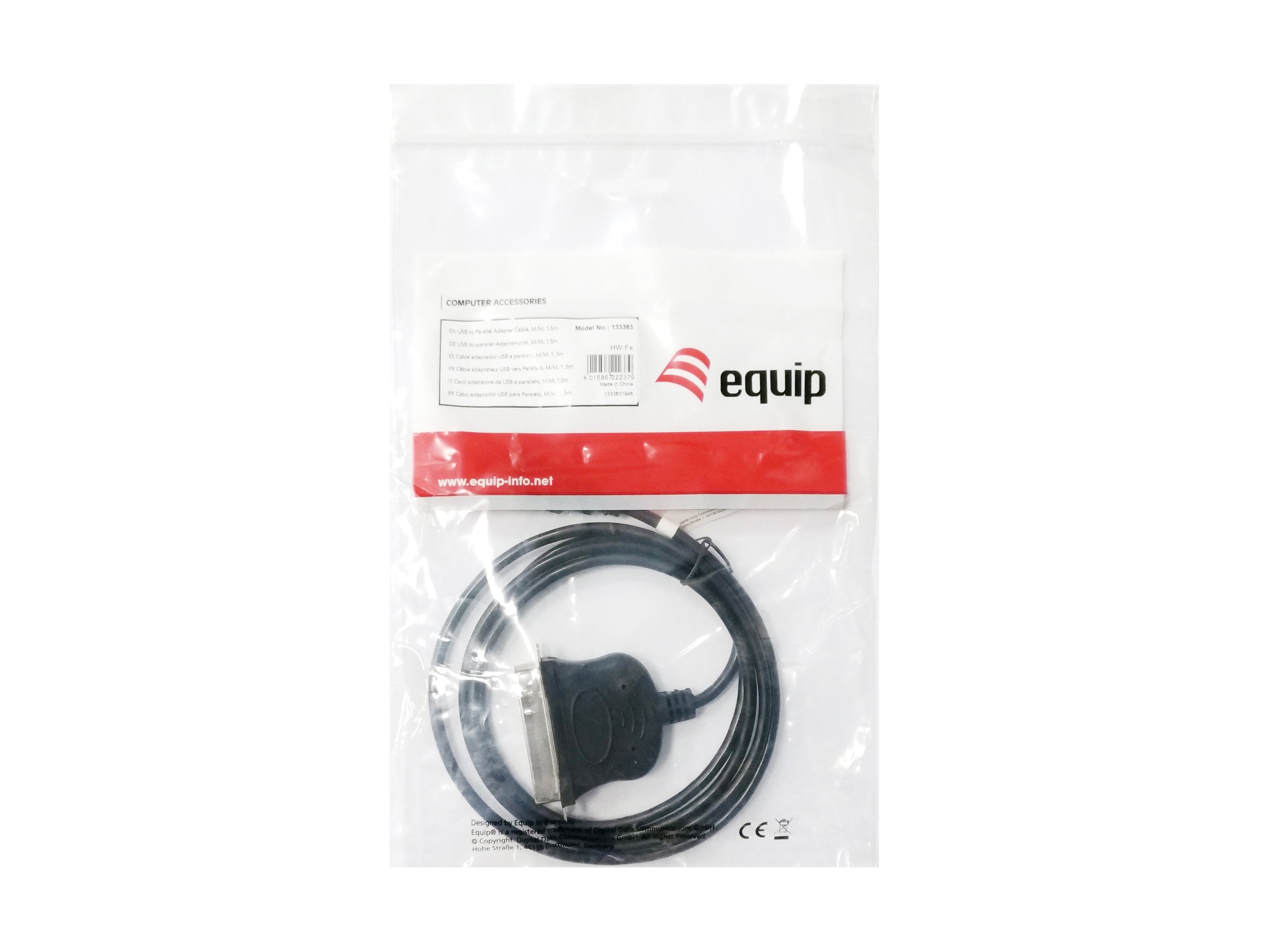 Equip Adaptador Usb 1.1 A Paralelo (Centronic 36) 1.5m W10 Osx Linux Equip 133383