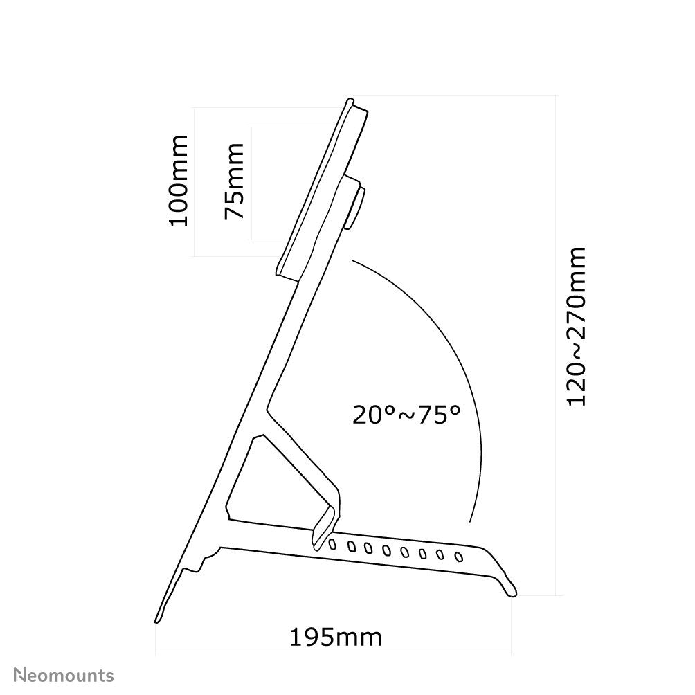 Newstar Soporte De Escritorio Para Monitor 0"-27" 1tft