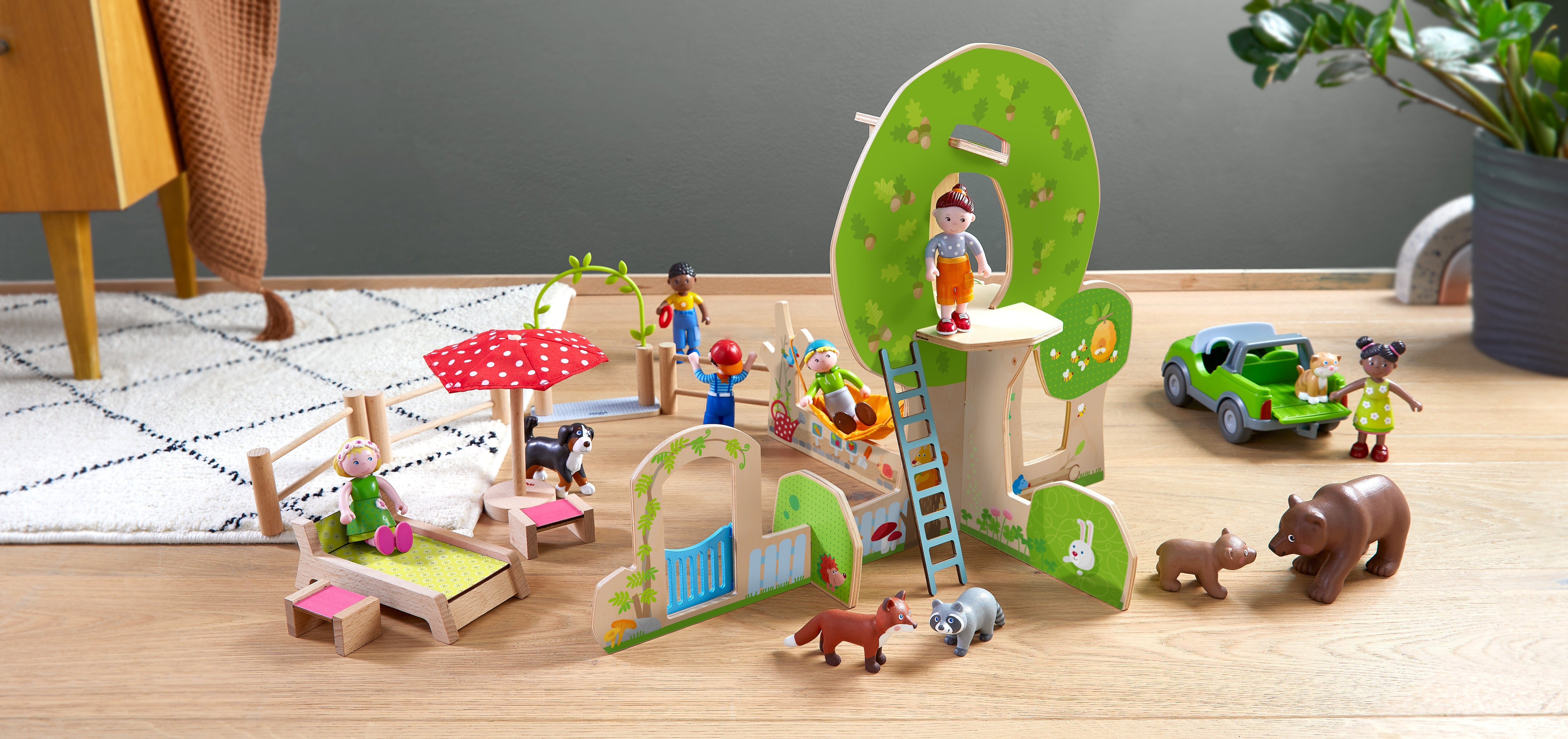 Haba Little Friends - Juego De Jardín Y Bosque, Telón De Fondo 1306716001