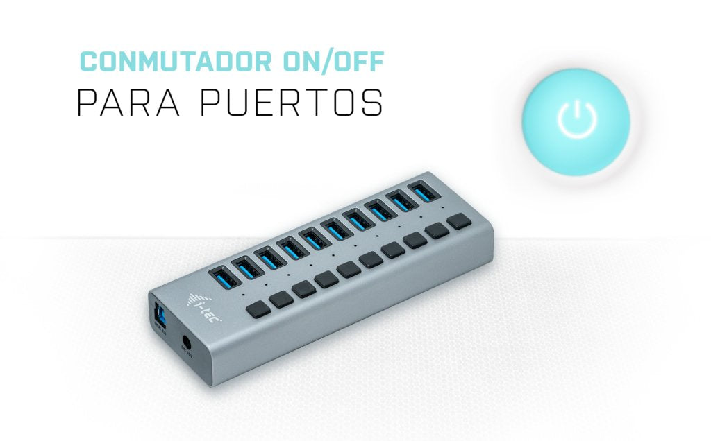 I-Tec Hub De Carga 10xusb 3.0 + Adaptador 48w