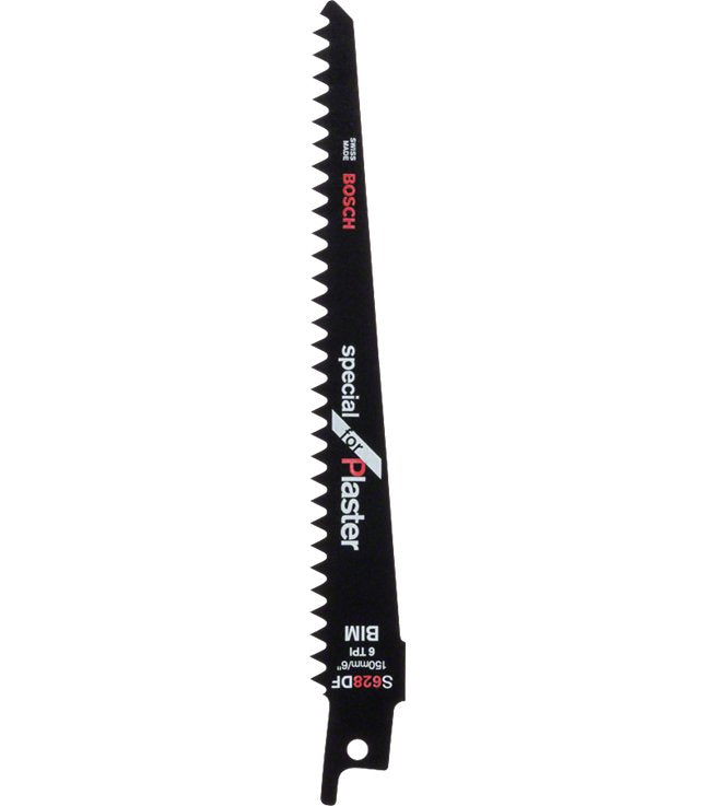 Hoja De Sierra De Sable Bosch Professional S 628 Df Especial Para Yeso, 5 Piezas, Longitud 150 Mm 2608656263