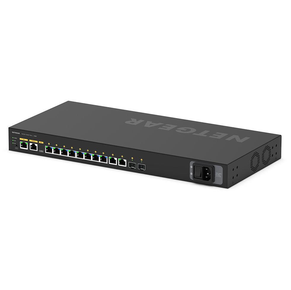 Netgear M4250-10g2f Gestionado L2/L3 Gigabit Ethernet (10/100/1000) Negro 1u Energía Sobre Ethernet (Poe)