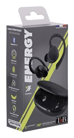 EAN 3303170112847 - T'nB Energy Auriculares Inalámbrico gancho de oreja Llamadas/Música/Deporte/Uso diario USB Tipo C Bluetoo imagen 5