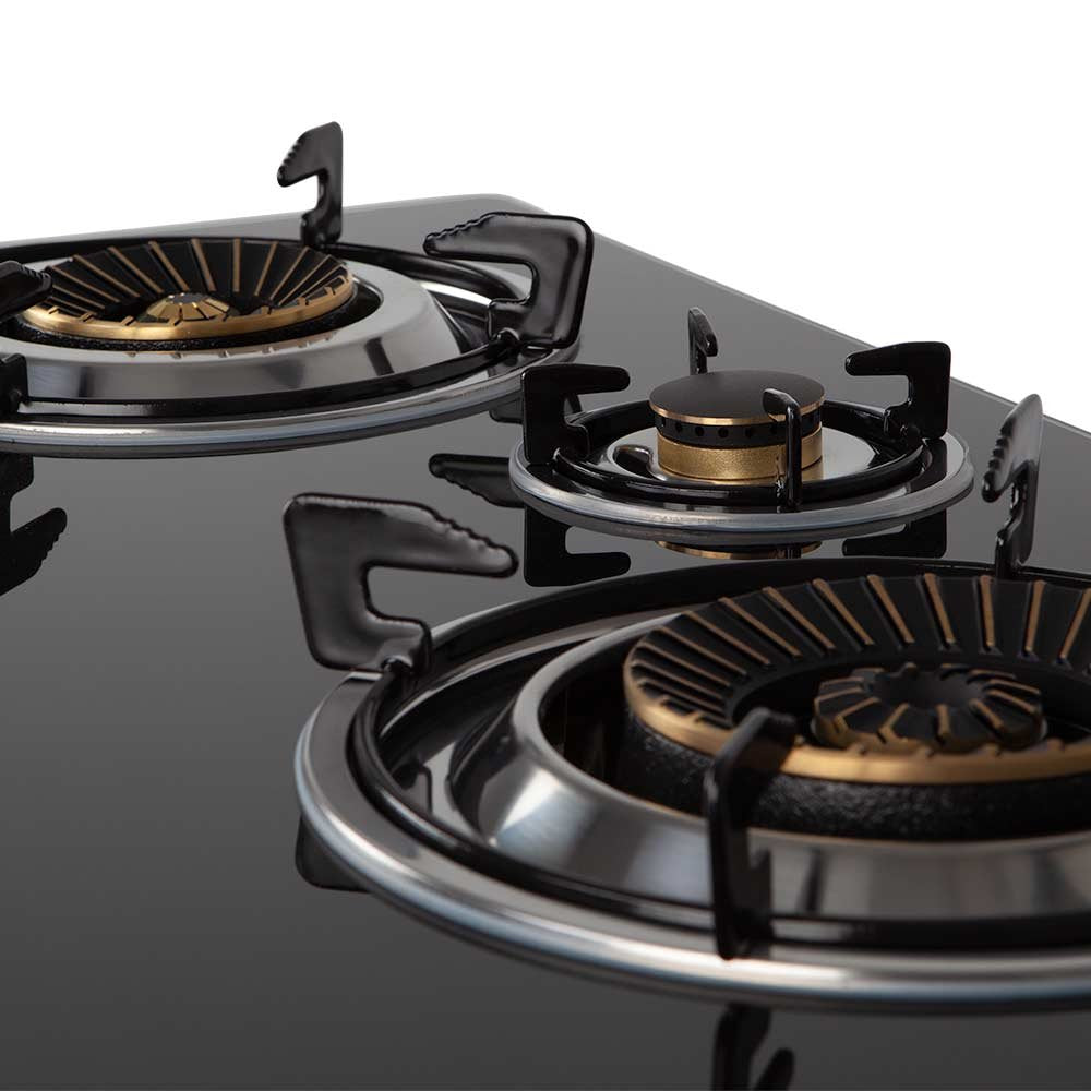 Hornillo Orbegozo Fo 3520 A Gas Elegance - Encendido Piezoelectrico - 2 Quemadores De Triple Corona - Seguridad Ffd -