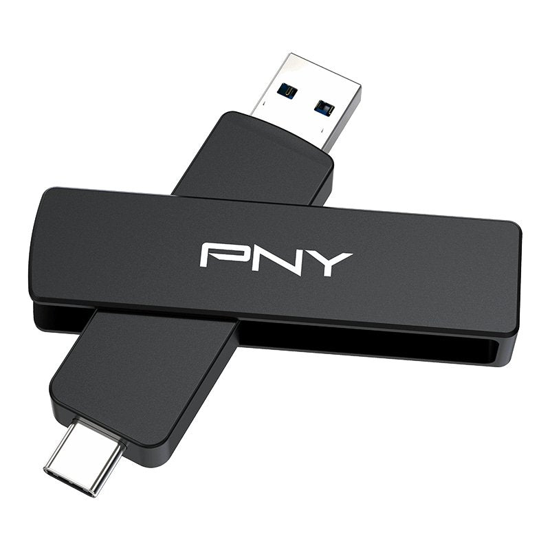 Stick Usb Flash 2 Tb - Pny Otg Duo Link V3 - Type-A Type-C