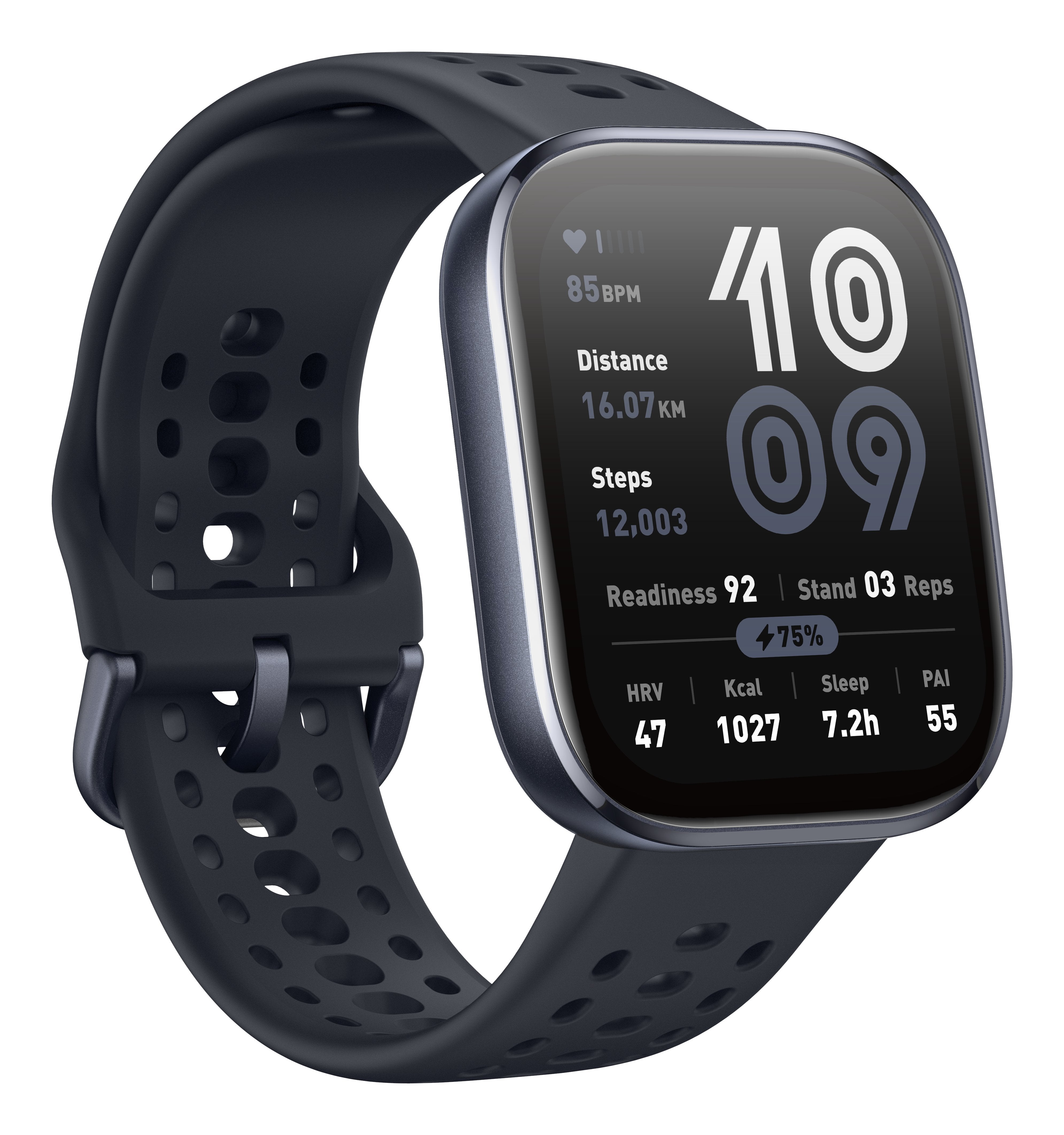 EAN 6970100377842 - Amazfit Bip 6 Black 5 cm (1.97") AMOLED Digital 390 x 450 Pixeles Pantalla táctil Negro GPS (satélite) imagen 3