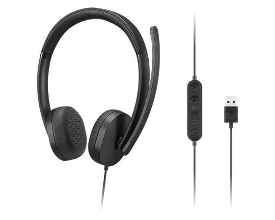 Auriculares Lenovo 4xd1p83425 Alámbrico Usb Tipo A Negro