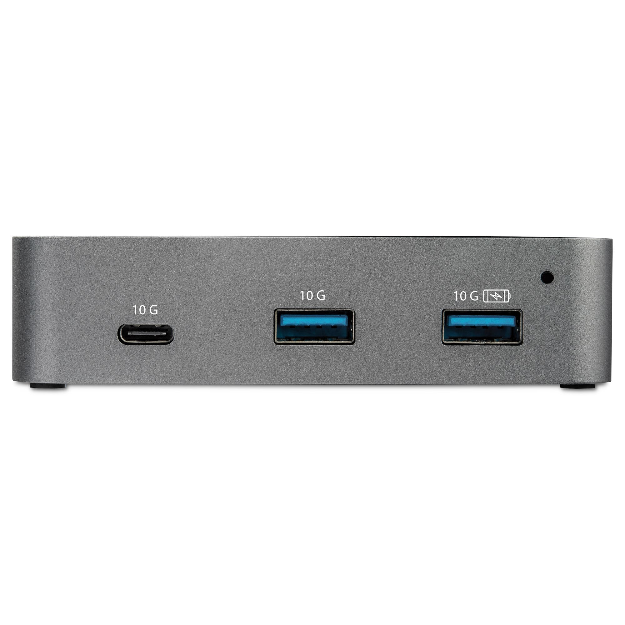 3-Port Usb-C Hub With Lan Port Ctlr 10gbps - 2xa 1xc - Powered