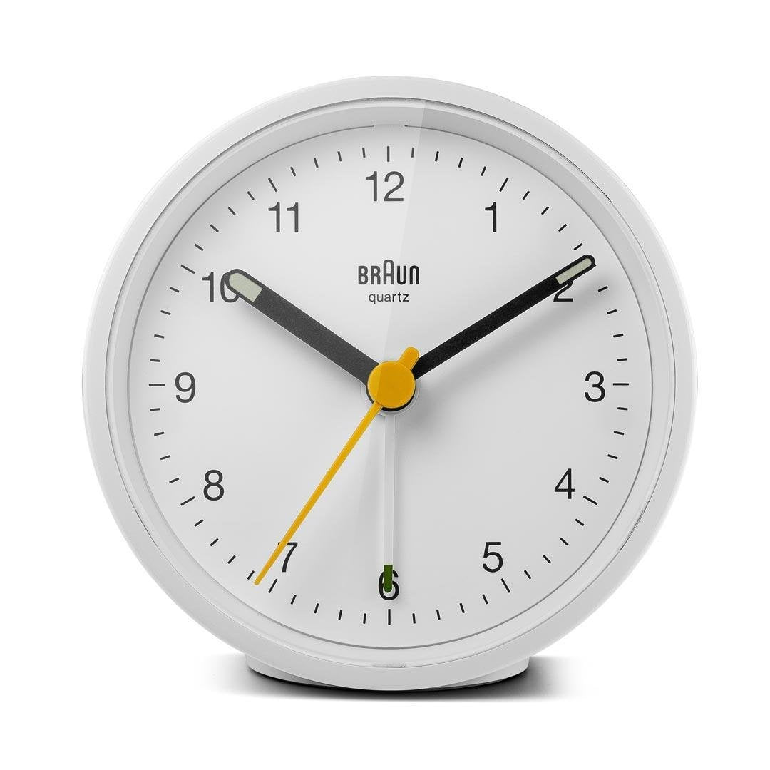 Braun Bc 12 W Reloj Despertador De Cuarzo Clásico Blanco
