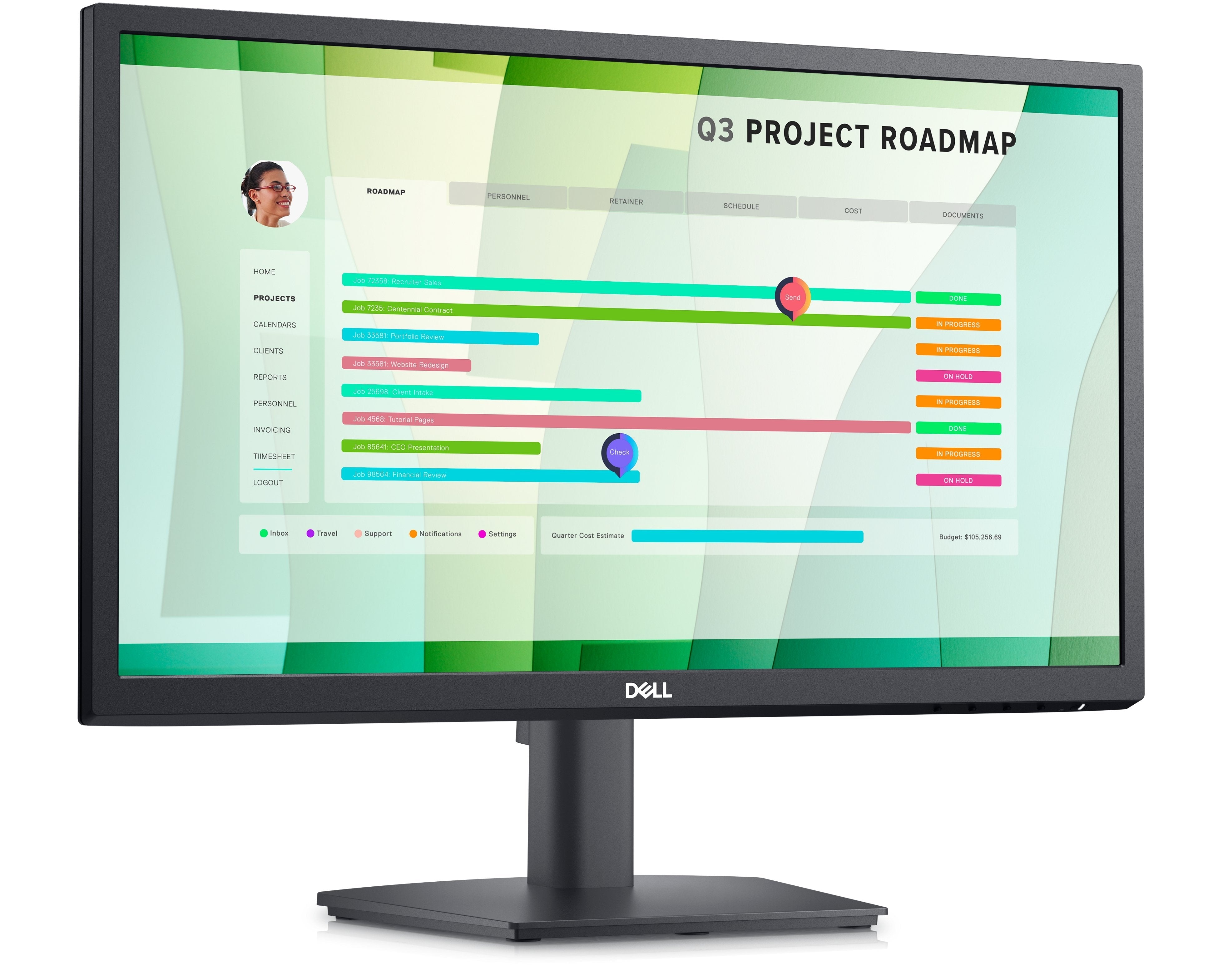 Monitor Dell 22 E2223hn 16:9, Hdmi, Vga, Dp, 1920x1080
