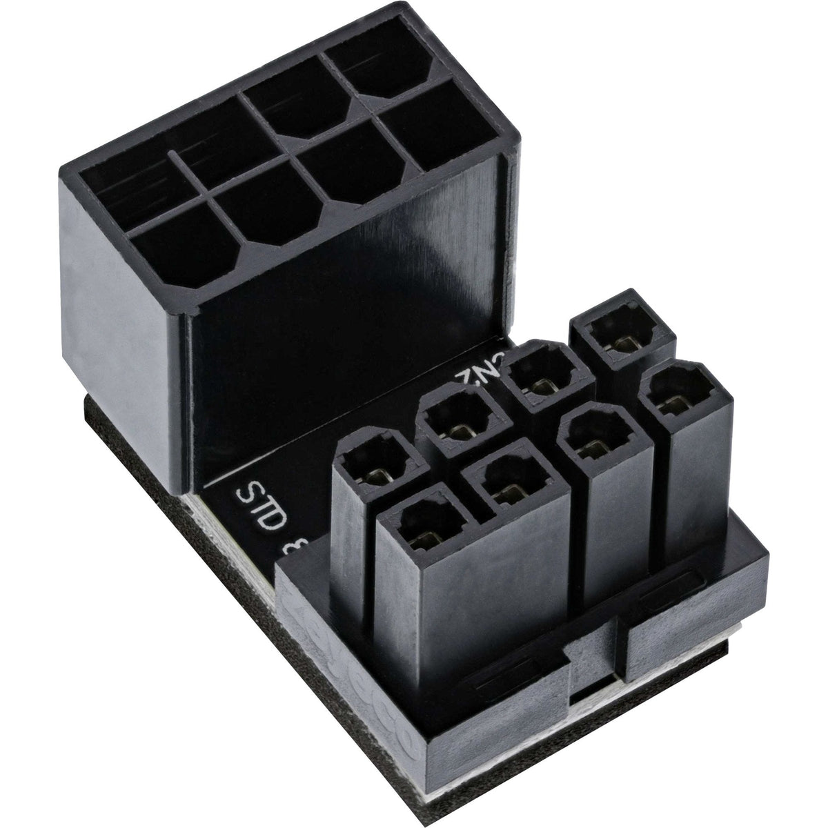Adaptador De Corriente Interno Inline, 180° Atx 8 Pines Macho/Hembra, Para Tarjeta Gráfica De Escritorio