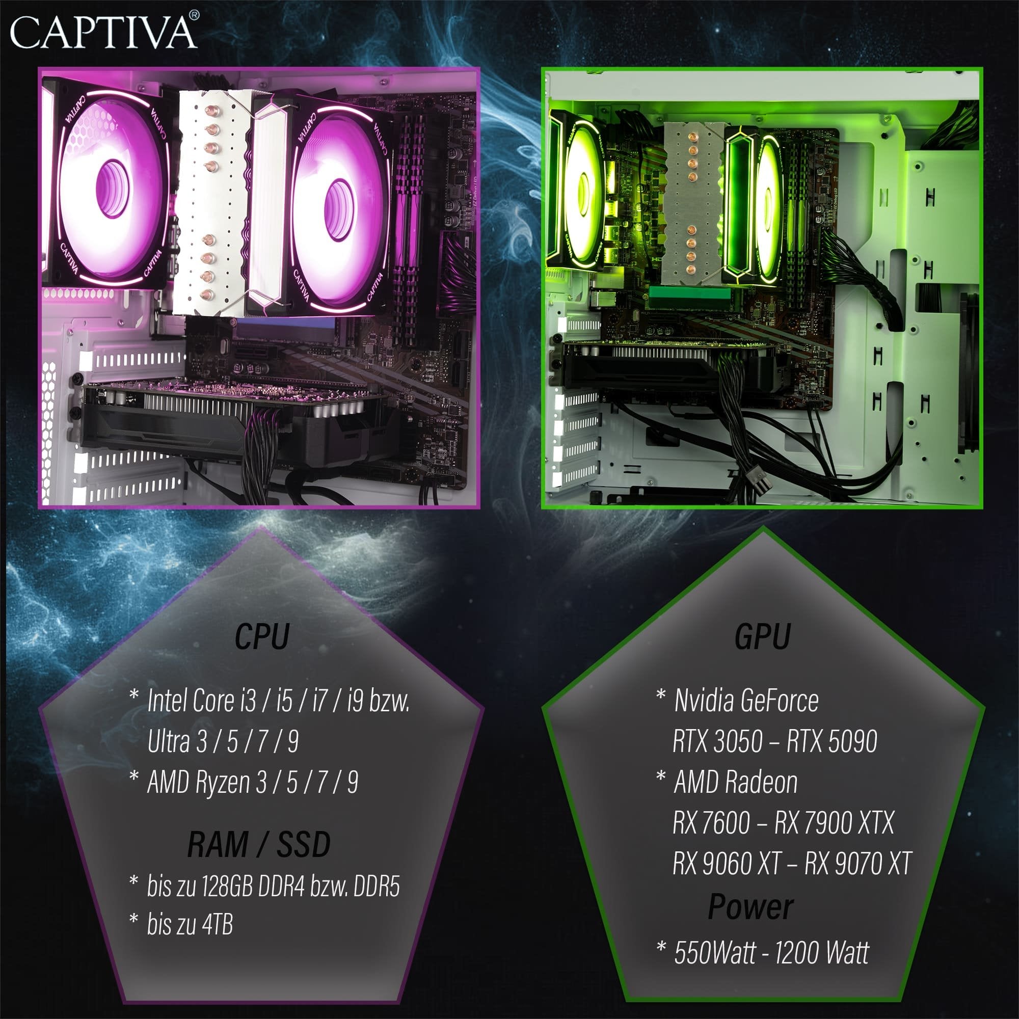 EAN 4046373941690 - CAPTIVA 94169 PCs/estación de trabajo AMD Ryzen™ 7 5700X 32 GB DDR4-SDRAM 1 TB SSD NVIDIA GeForce RTX 506 imagen 6