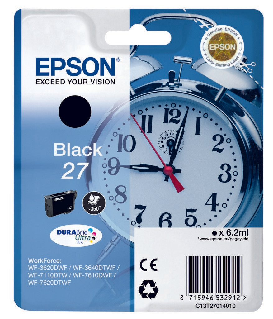 Tinta Original Epson Nº27 Negro (C13t27014010)
