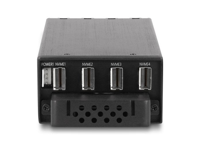 Delock 47126 Estante Móvil De Bahía Delgada Para 4 X Ssd M.2 Nvme Con Conector Slim Sas Sff-8654 Delgado