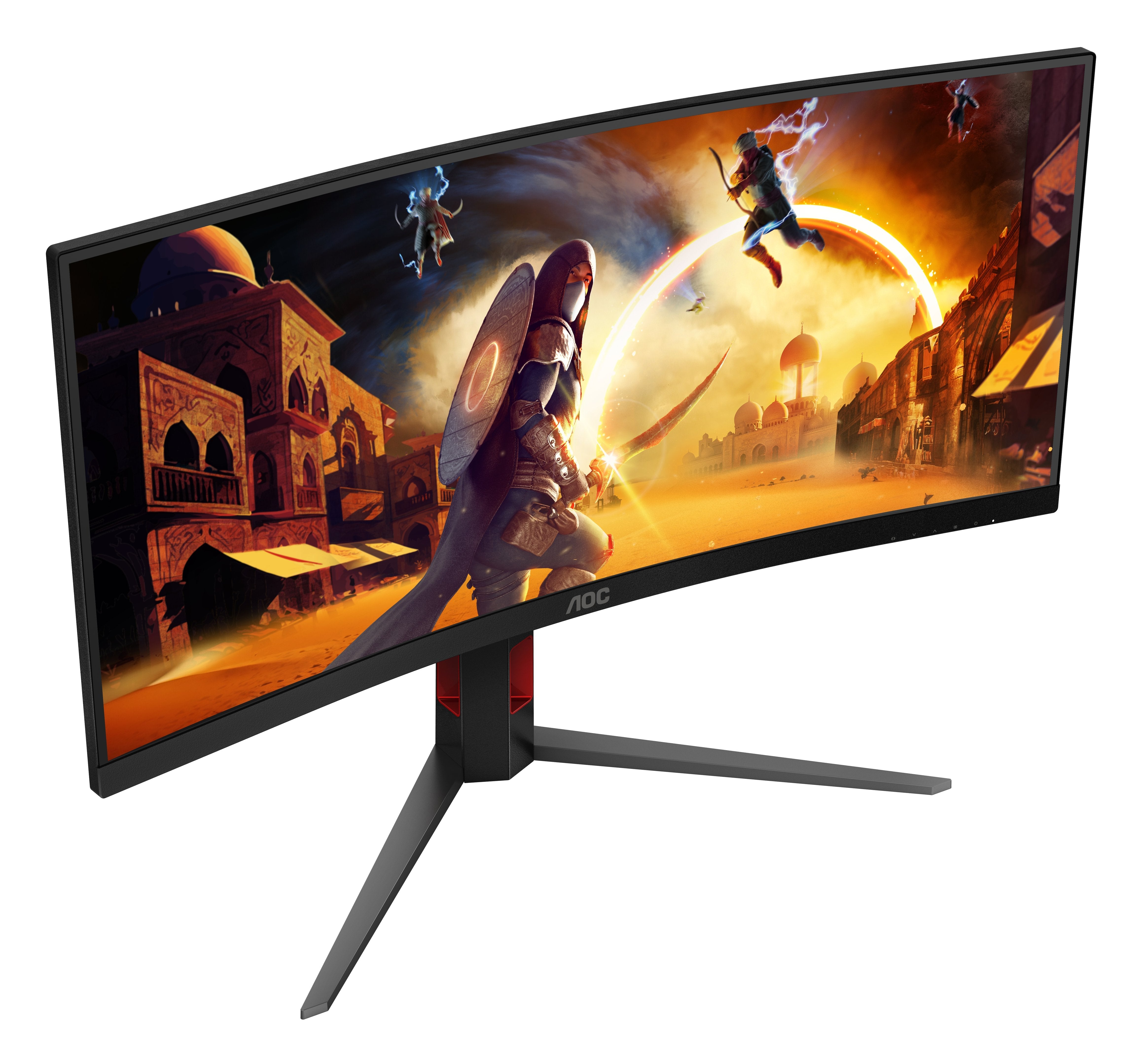 Monitor Aoc 34" Cu34g4 21:09 Hdmi+Dp Negro Red