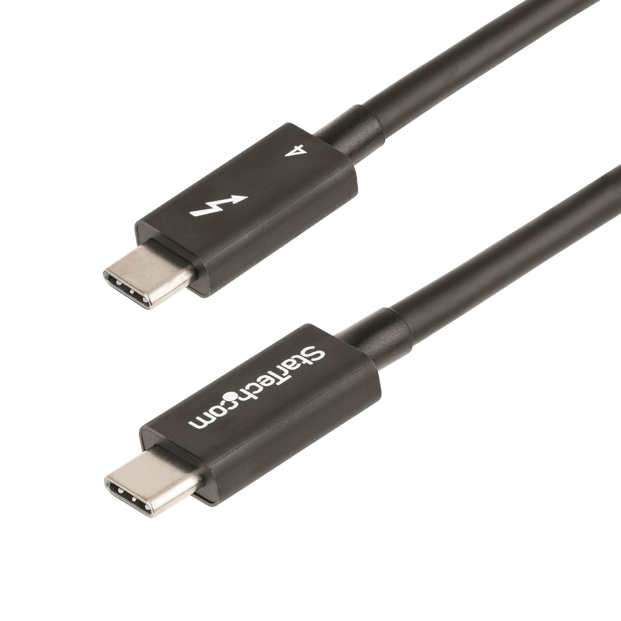 Startech.Com Cable De 0,5m Thunderbolt 4 - 40gbps - Pd 100w - Vídeo 4k/8k - Cable Thunderbolt 4 Con Certificación Intel - Compatible Con Usb4/Thunderbolt 3/Usb 3.2/Usb Tipo C/Displayport