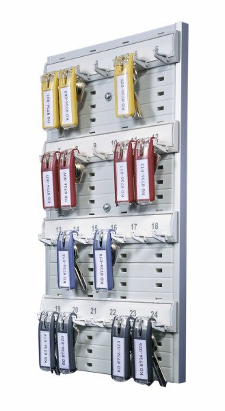 Durable Tablero Para Llaves Key Board 24 Para 24 Llave Gris