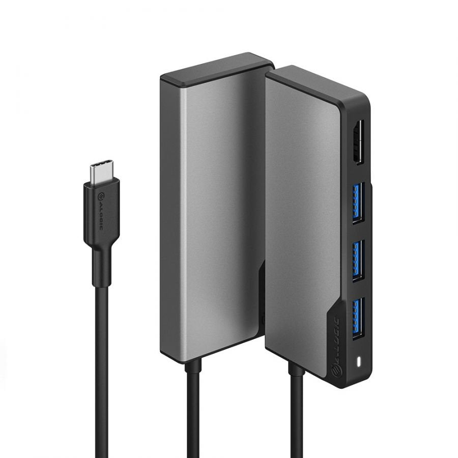 Alogic Usb-C Hub 5 In 1 Hdmi & Usb Space Gris