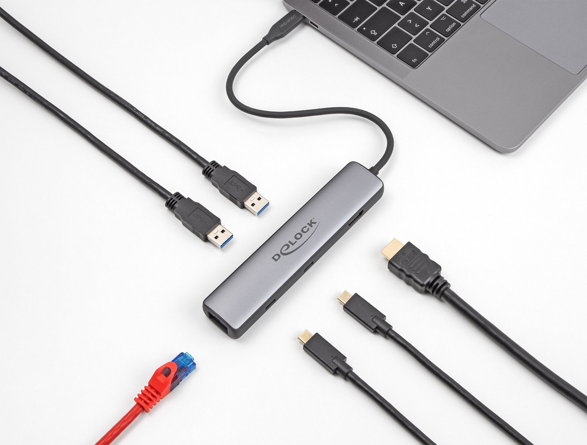 EAN 4043619878659 - DeLOCK 87865 base para portátil y replicador de puertos Alámbrico USB 3.2 Gen 2 (3.1 Gen 2) Type-C Negro, imagen 3