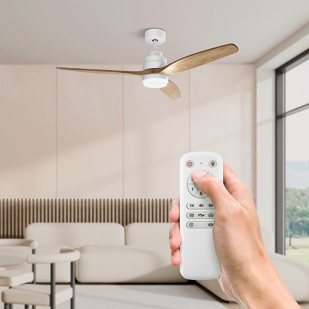 Ventilador De Aspas Ufesa Nepal Blanco Haya Blanco, Madera 40 W