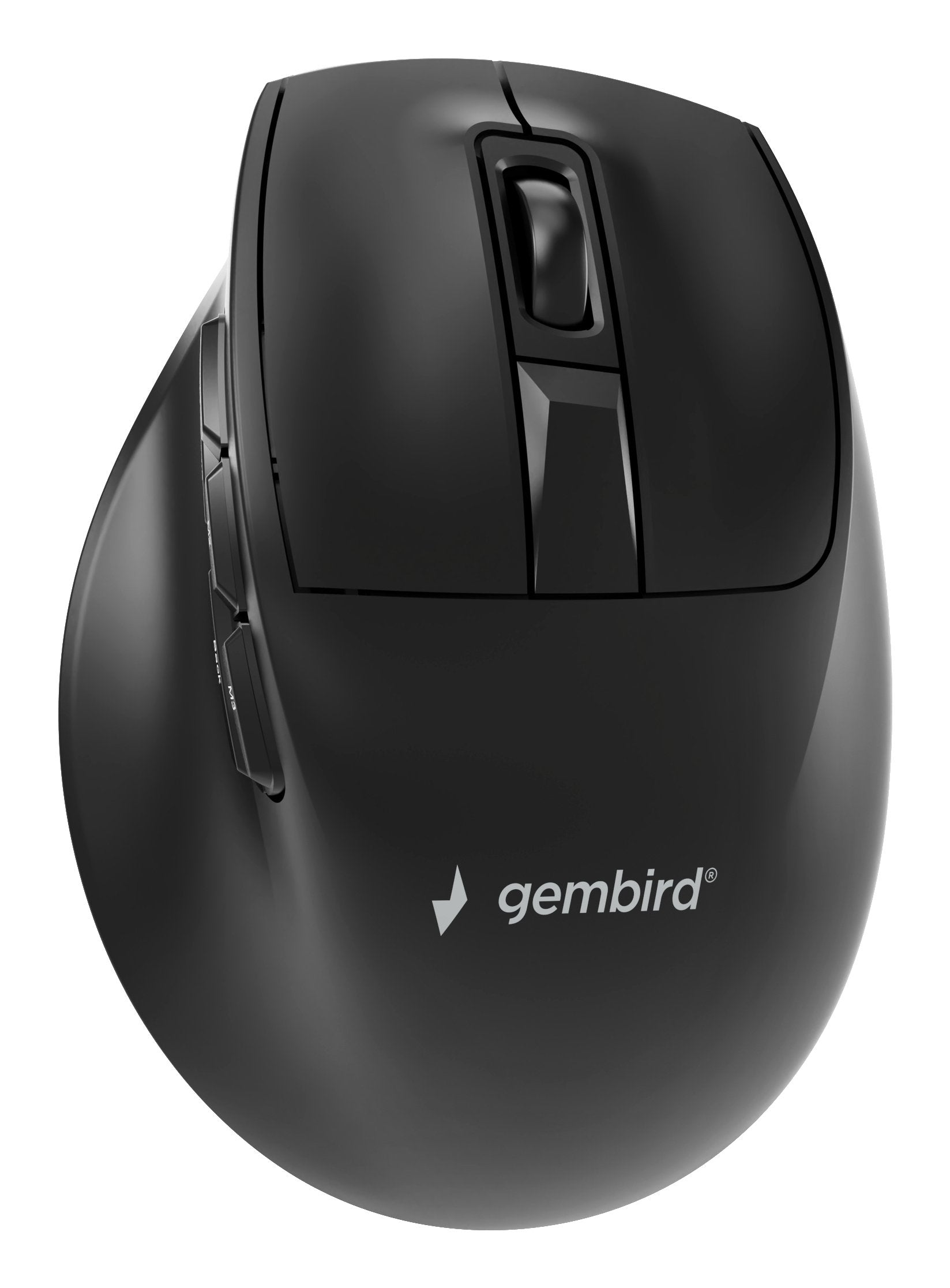 Gembird Triple-Mode 9-Button Wireless Ergonomic Mouse Bt 2.4g And Usb 2400dpi Black