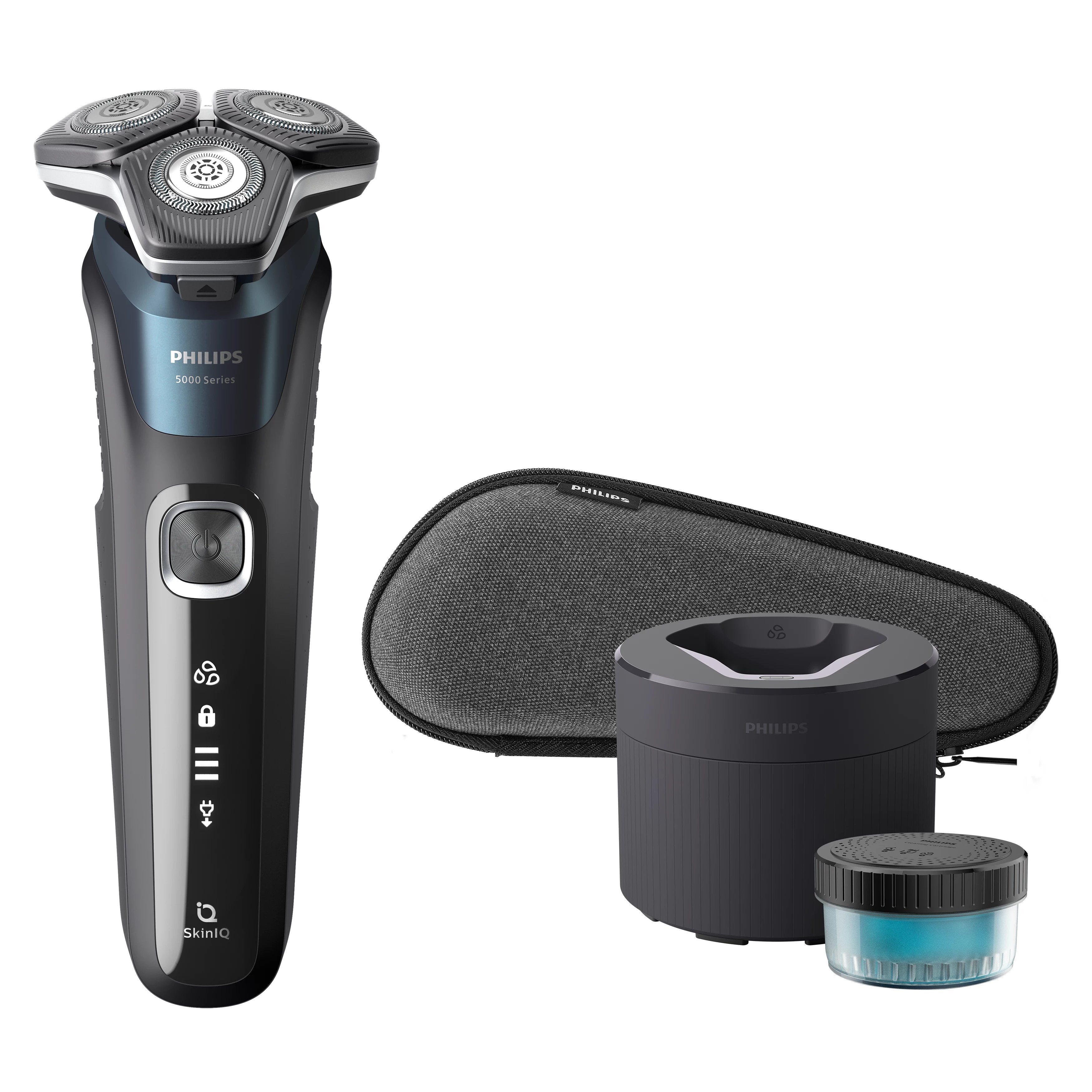 EAN 8720689035095 - Philips SHAVER Series 5000 S5889/50 afeitadora Máquina de afeitar de rotación Recortadora Azul imagen 3