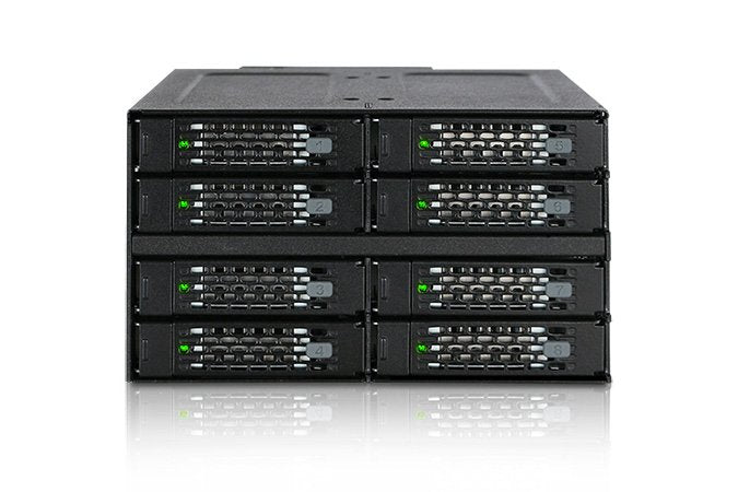EAN 4713227445085 - Icy Dock MB508SP-B panel bahía disco duro 2x 5,25" Panel de instalación Negro imagen 1