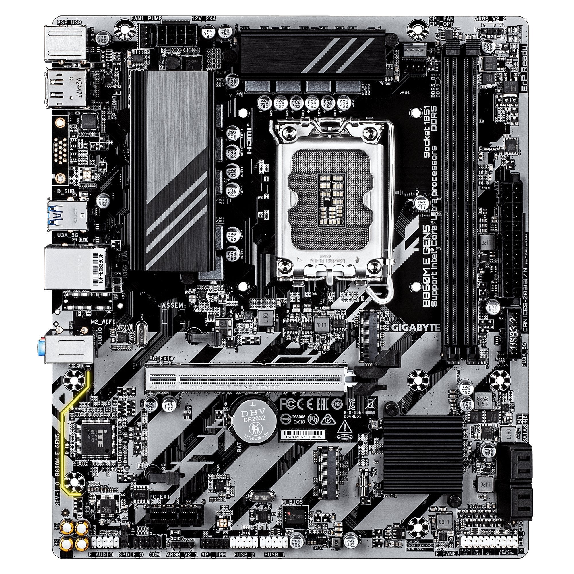 Gigabyte B860m E Gen5 Lga1851 1xhdmi 1xdp
