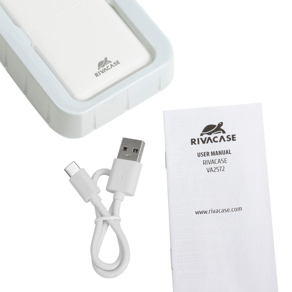 Power Bank Rivacase Va2572 (20000 Mah) Blanco Con Qc/Pd