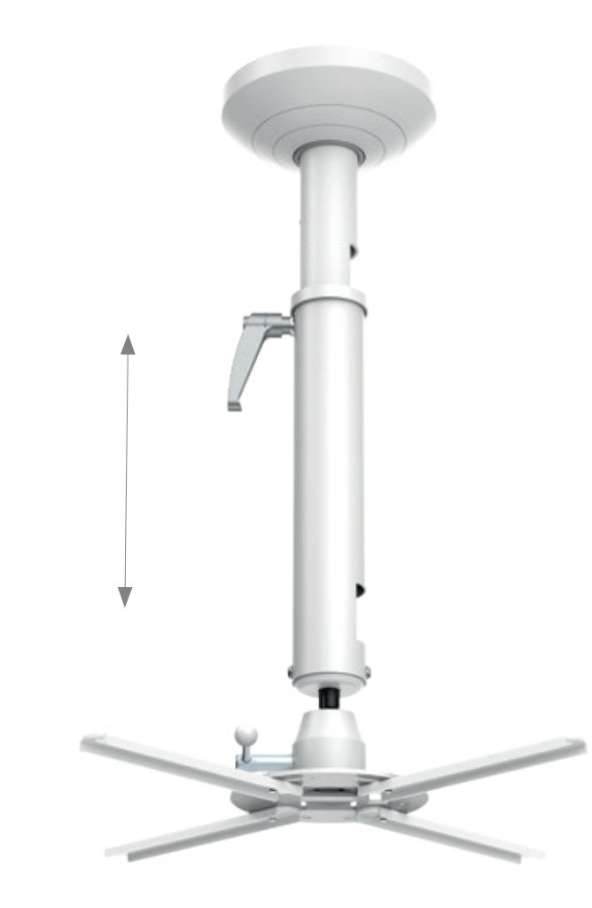 Beamfix Ii 520 - 600 Mm, Deckenhalterung Weiss