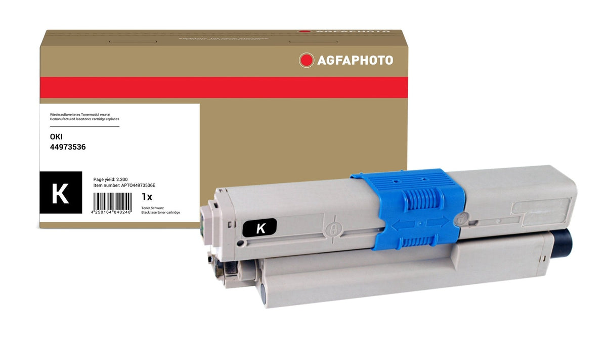 EAN 4250164840240 - AgfaPhoto APTO44973536E cartucho de tóner 1 pieza(s) Compatible Negro imagen 1