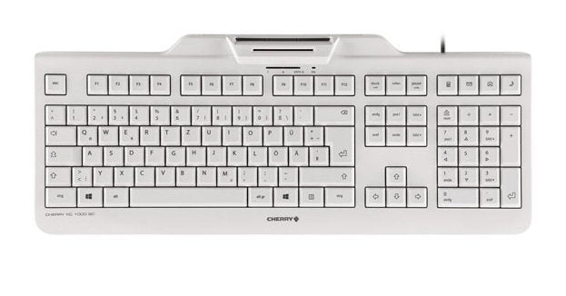 EAN 4025112084560 - CHERRY KC 1000 SC teclado Universal USB AZERTY Belga Blanco imagen 1