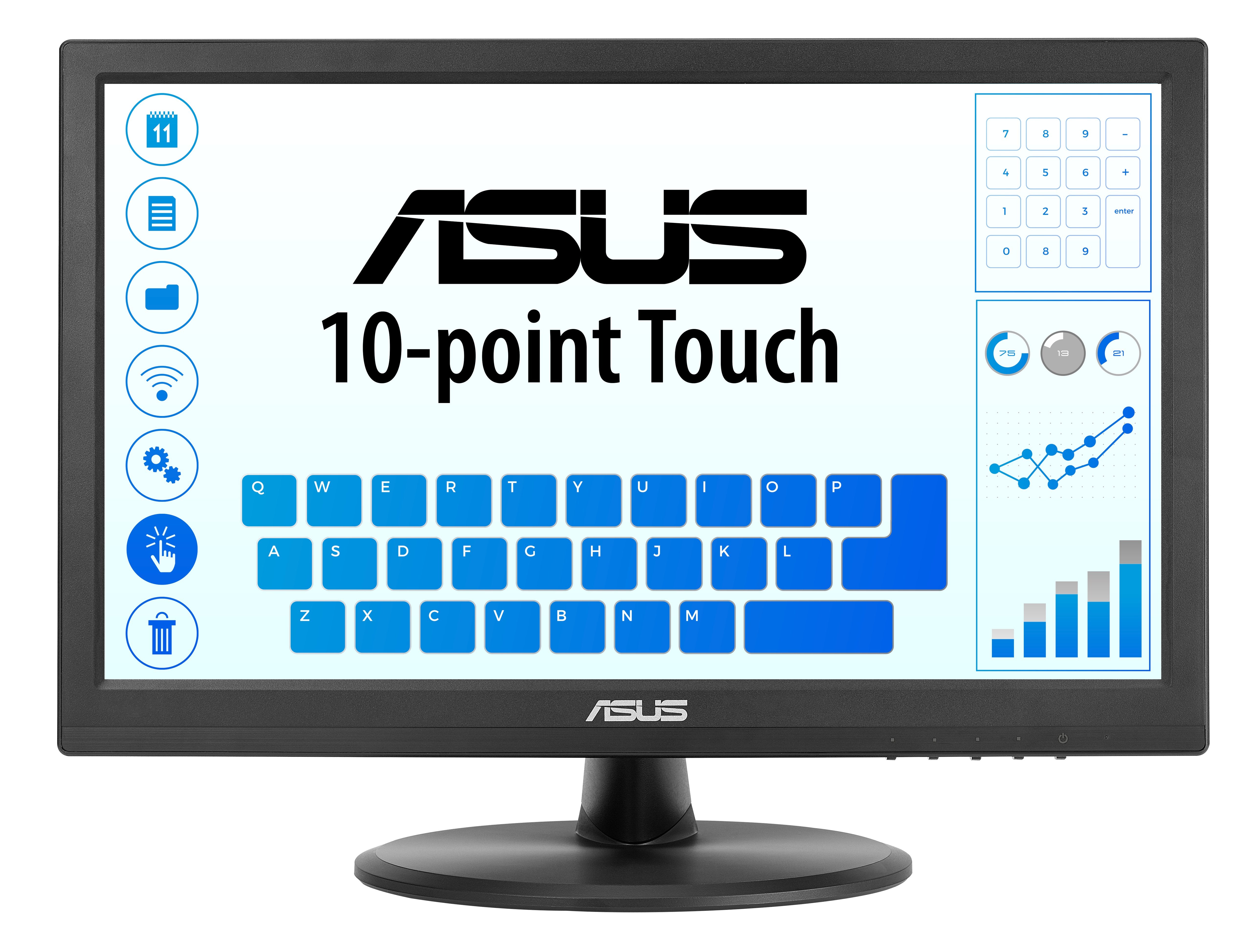 EAN 0197105406087 - ASUS Touch VT169HE pantalla para PC 39,6 cm (15.6") 1920 x 1080 Pixeles Full HD LED Pantalla táctil Mesa imagen 2