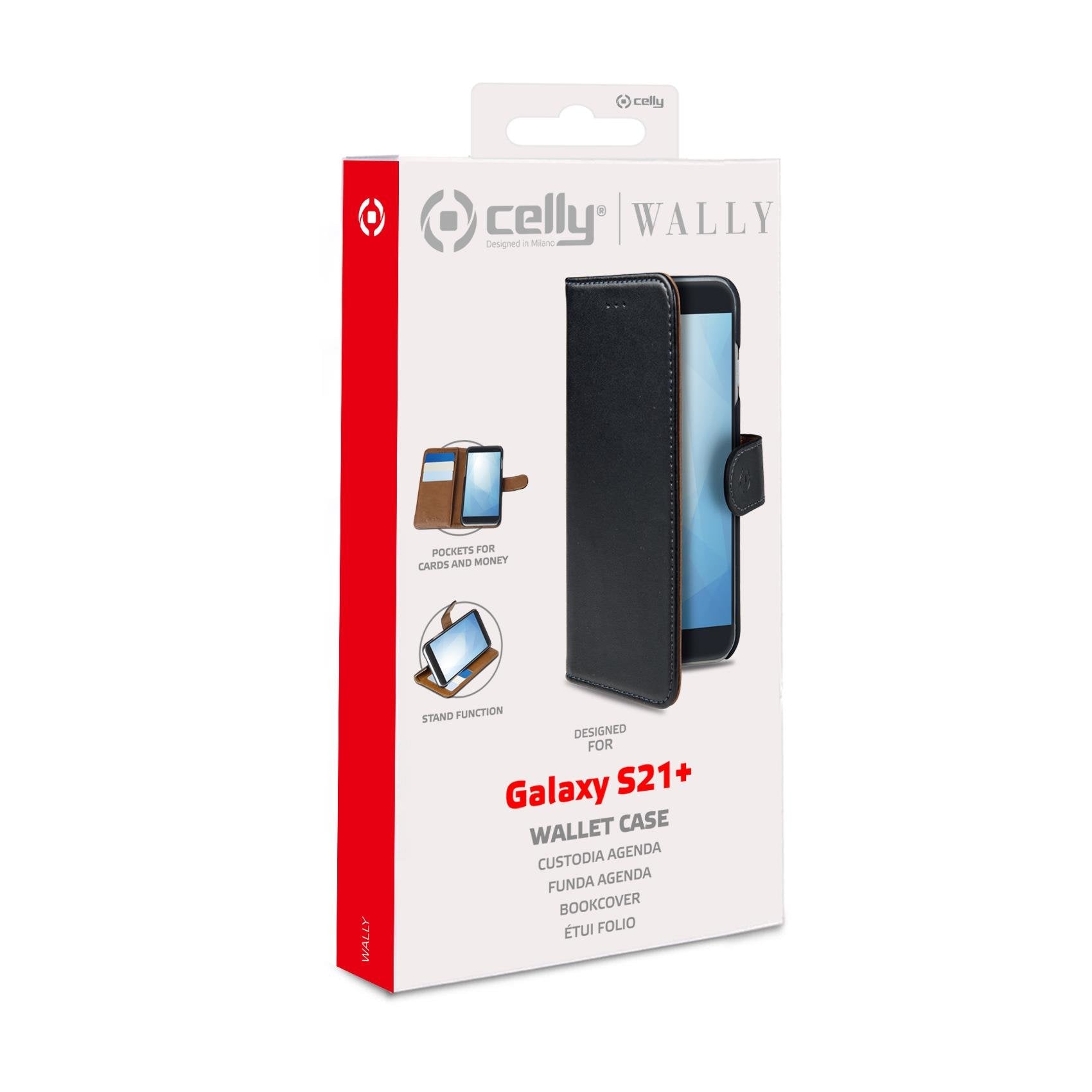 EAN 8021735763901 - Celly Wally funda para teléfono móvil 17 cm (6.7") Folio Negro, Marrón imagen 5