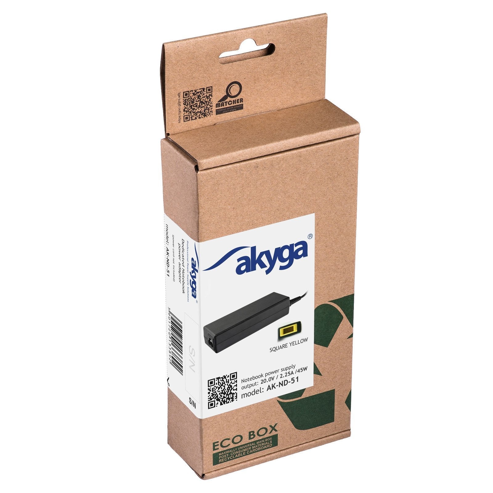 EAN 5901720133892 - Akyga AK-ND-51 adaptador e inversor de corriente Interior 45 W Negro imagen 4