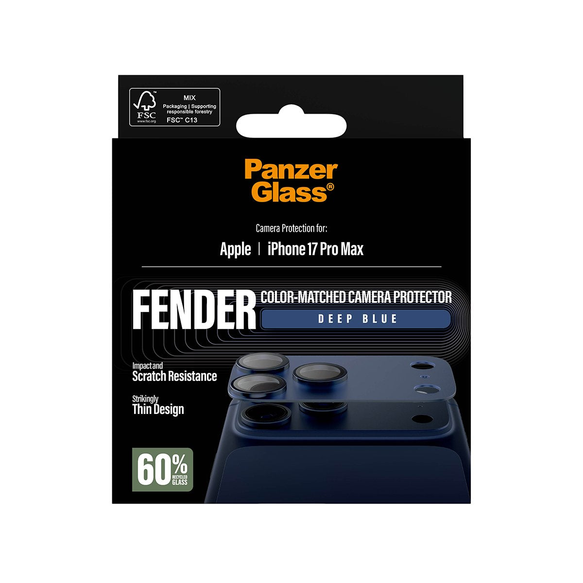 EAN 5715685036767 - PanzerGlass ® Fender Camera Protector Deep Blue iPhone 17 Pro Max Protector de pantalla Apple 1 pieza(s) imagen 3