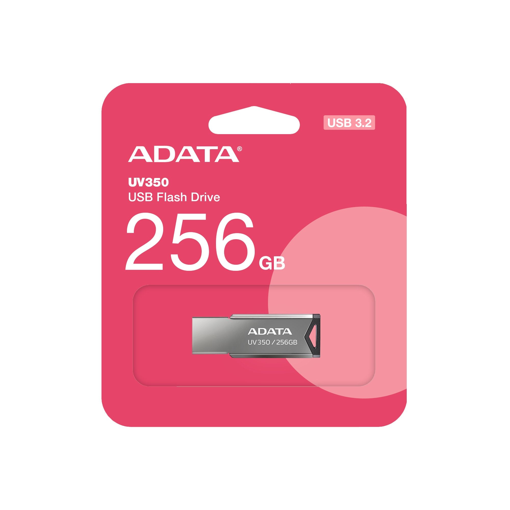 Adata Uv350 Negro 256gb Usb Flash Drive, Silver