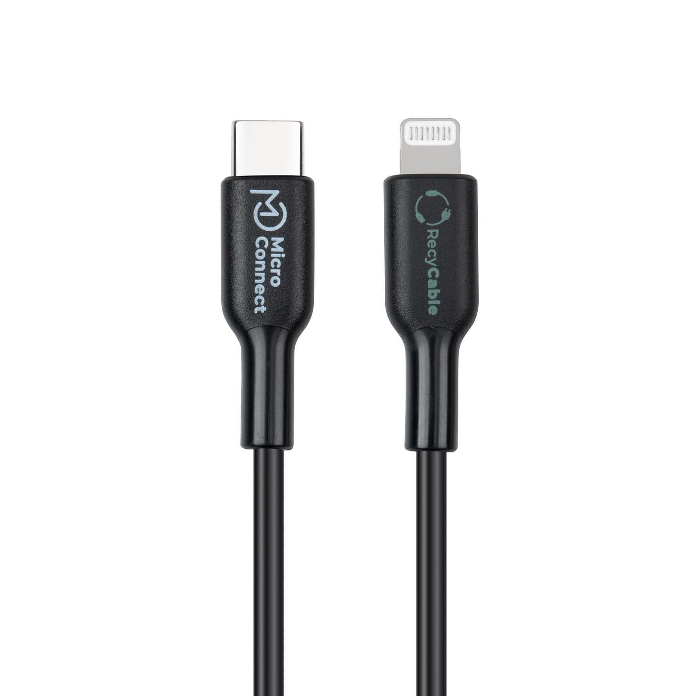 EAN 5715063597460 - Microconnect ECO-USB3.1CL2 cable de conector Lightning 2 m Negro imagen 2
