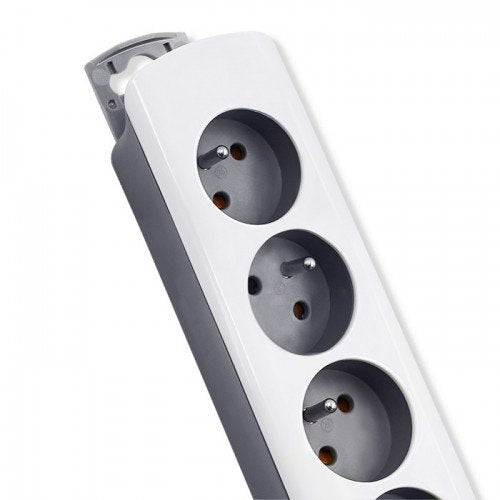 EAN 5901878502960 - Qoltec 50296 base múltiple 1,8 m 5 salidas AC Interior Gris, Blanco imagen 5