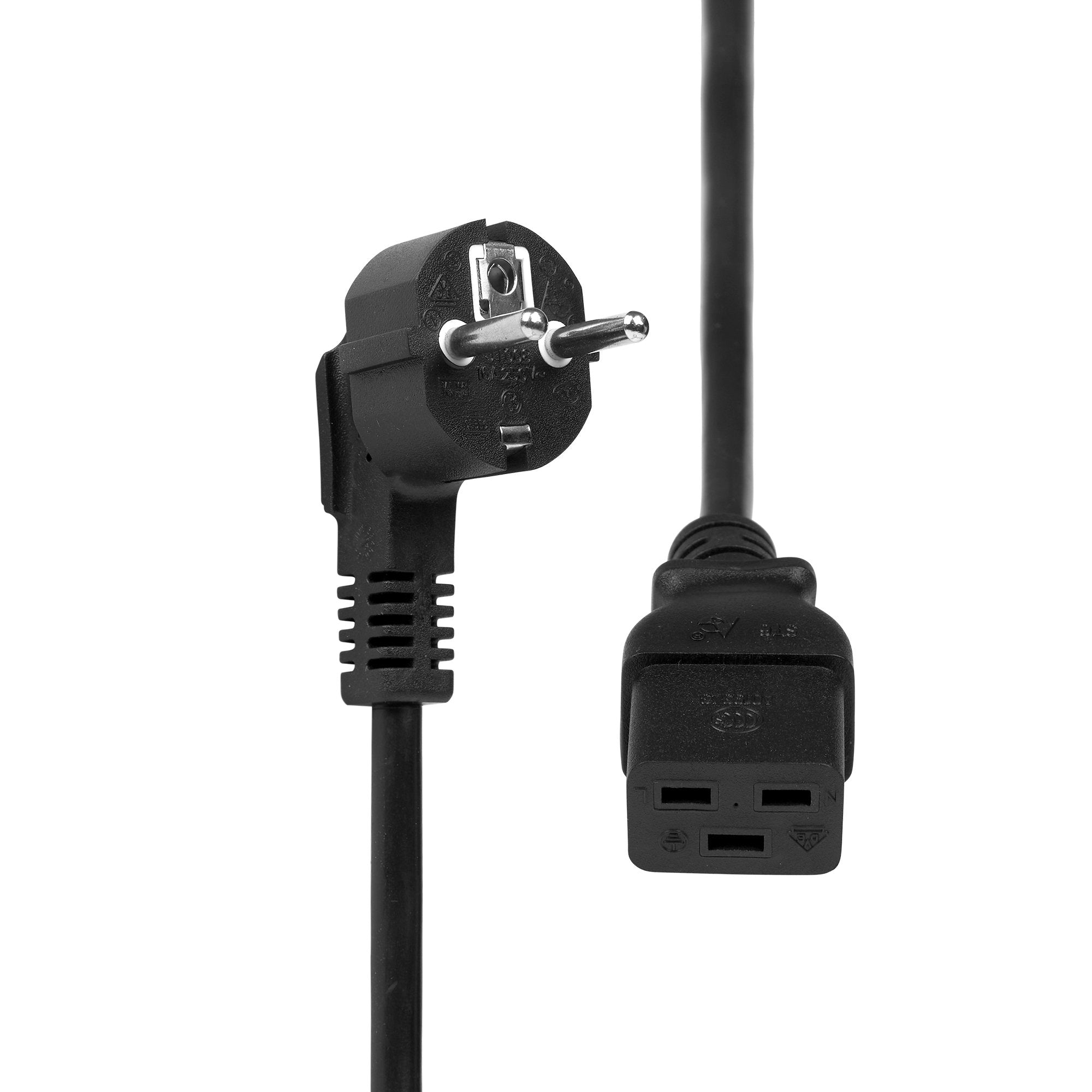 Proxtend Pc-Fac19-0005 Cable De Transmisión Negro 0,5 M Enchufe Tipo F C19 Acoplador