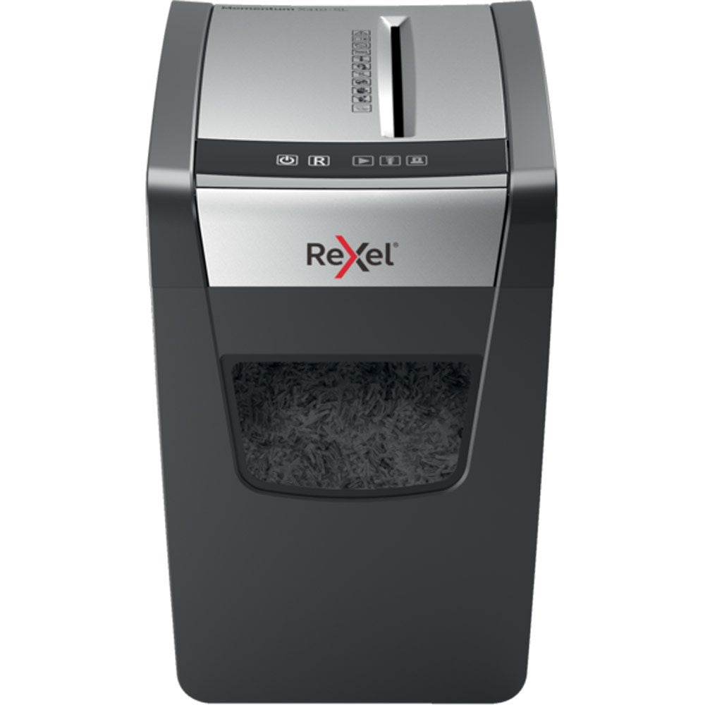 EAN 5028252523301 - Rexel Momentum X410-SL triturador de papel Corte cruzado 62 dB Negro, Gris imagen 1